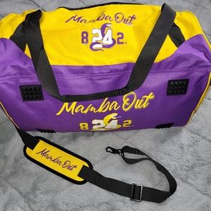 Mamba Out #24 Large purple&gold Gym Bag